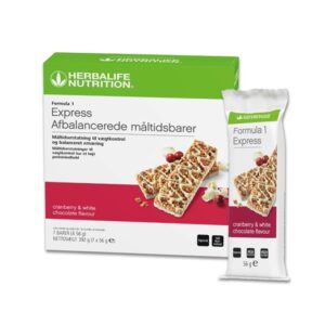 Formula 1 Express Balanced Meal Bars White Chocolate & Cranberry 7 bars per boks